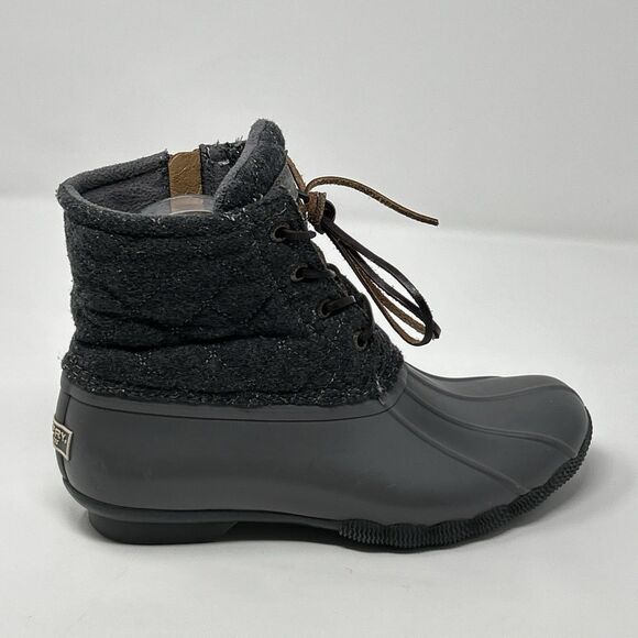 Sperry Womens Gray Size 6 Quilted Duck Boots rain Snow Boot Shoes STS97562 - Picture 5 of 16